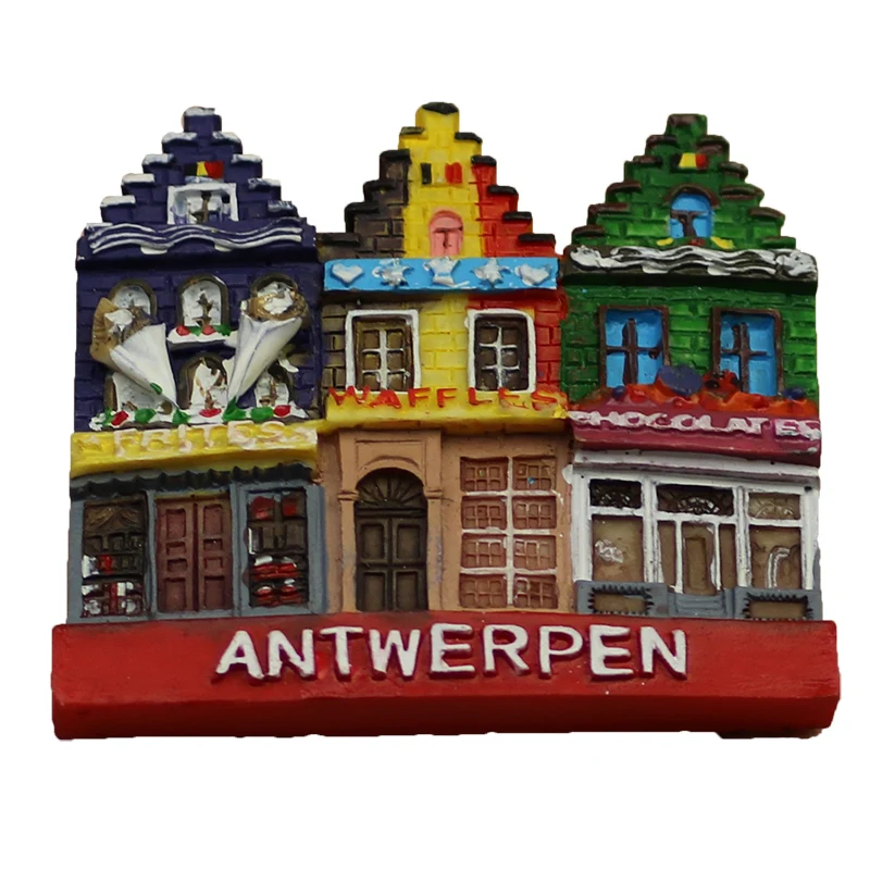 Бельгия креативный путешествие Шведский магнит для холодильника путешествия