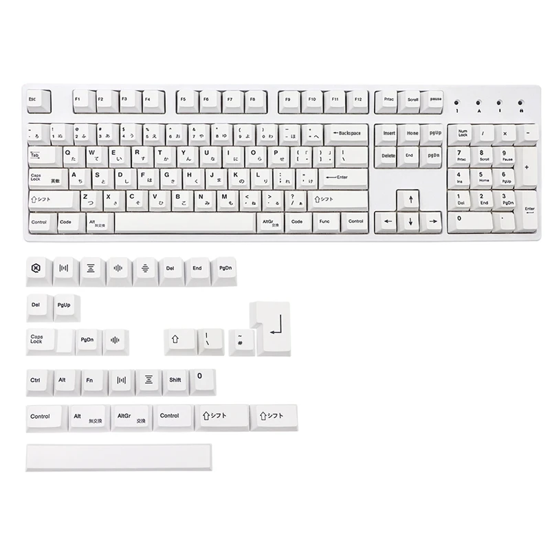 

Белые клавиши PBT 135, колпачки для механической клавиатуры GK61 K70 G710