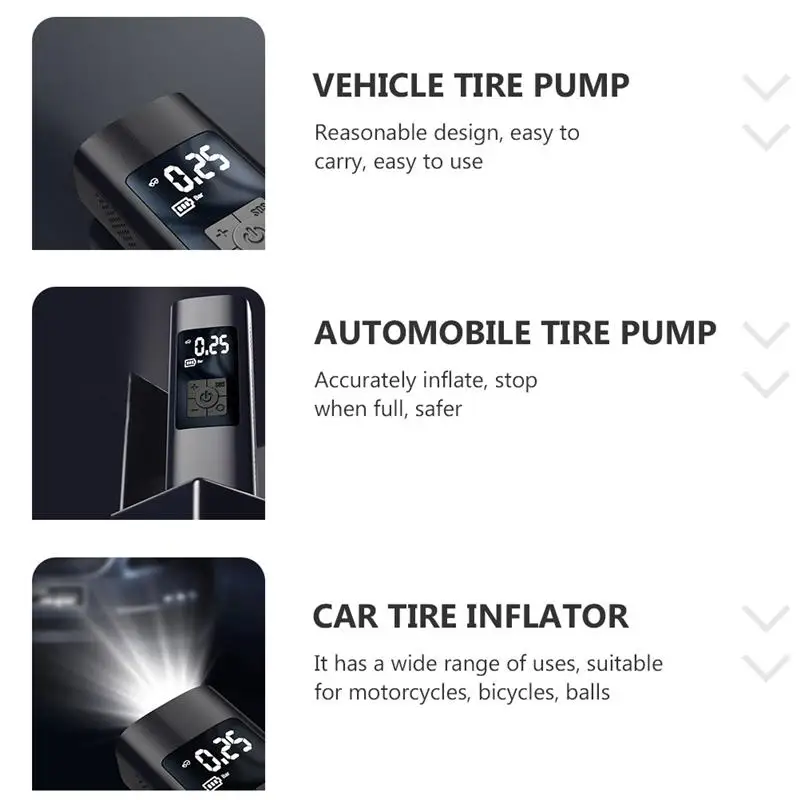 comprar 1 Conjunto Profissional Bomba De Pneu De Emergência Elétrica Compressor De Ar útil Bomba De Ar Portátil Carro Usb Modelo De Carregamento Inflável Bomba