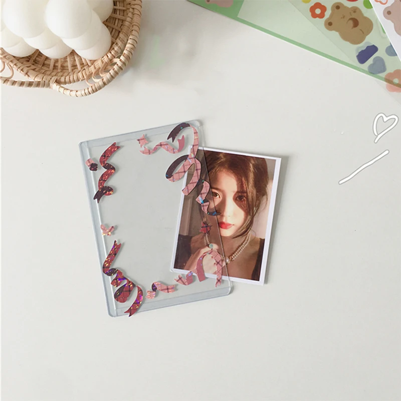 5Pcs Transparent PhotoCard Holder Set Kpop Toploader Card Protector Collection Stationery | Канцтовары для офиса и дома