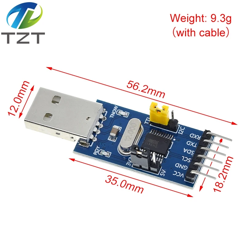 2-в-1 модуль CH341T 3 В 5 в USB для I2C IIC UART TTL одночипового последовательного порта
