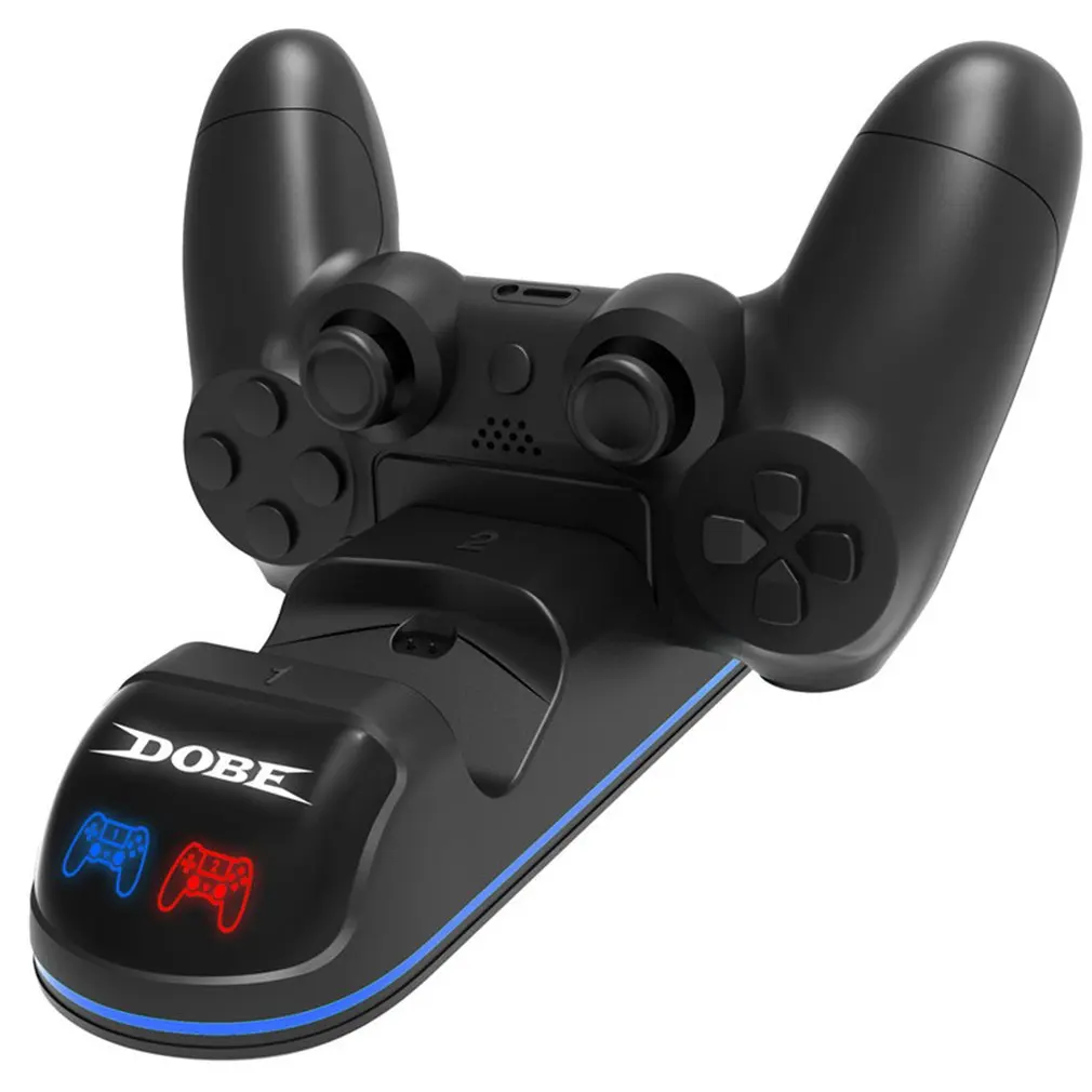 For PS4 Controller Charger DualShock 4 USB Charging Station Dock for Sony Charging Dock Controllers Charger