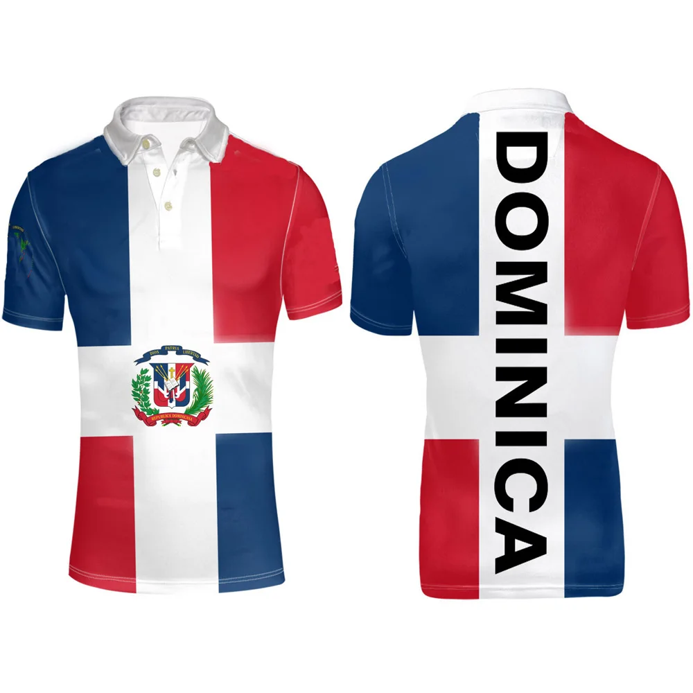 

DOMINICA youth free custom name number dma Polo shirt nation flag spanish Dominican Dominicana print photo logo clothing