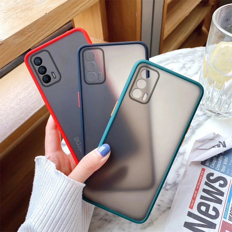 

For Oppo Realme V15 5G Case Cover Realme V15 Shockproof Silicone TPU Bumper Matte Clear Armor Phone Case For Oppo Realme V15 5G
