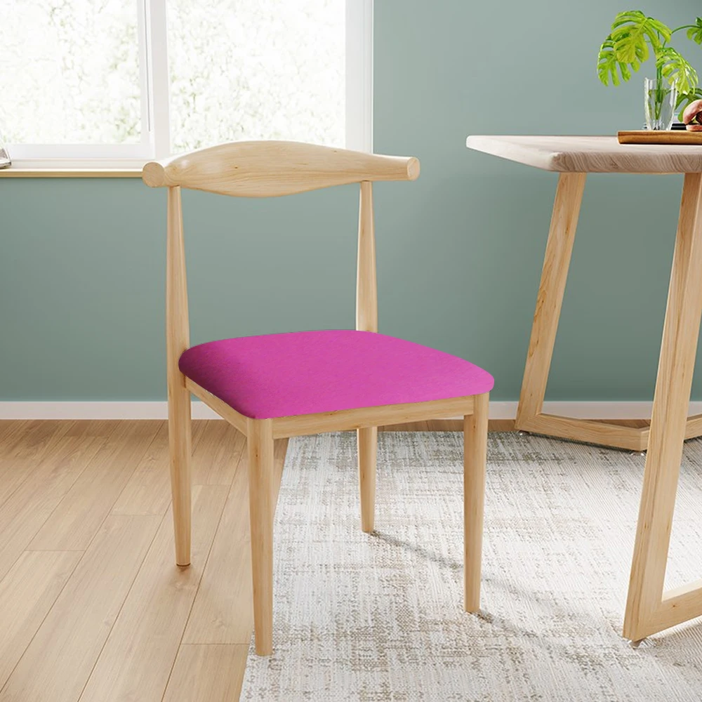 Напечатанный кухонный эластичный чехол для обеденного стула жаккардовый