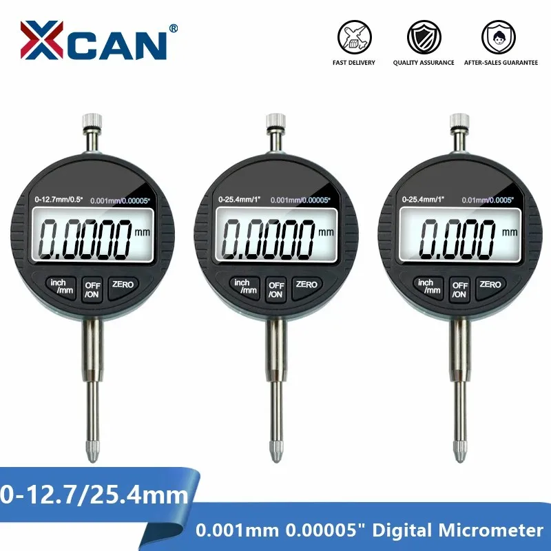 Цифровой микрометр XCAN 0 12 7 мм/0 25 4 мм 001 00005 дюйма Электронный индикатор циферблата