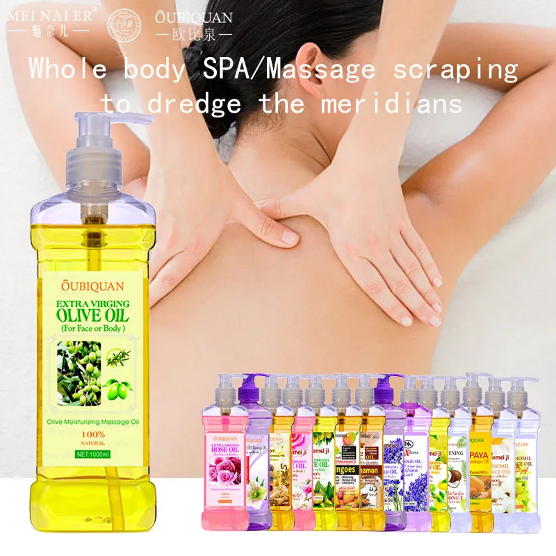 

500ML Facial Body Massage Essential Oil Moisturizing Vegetable Oil Open Back Scraping Massage Essential Oil BB oil