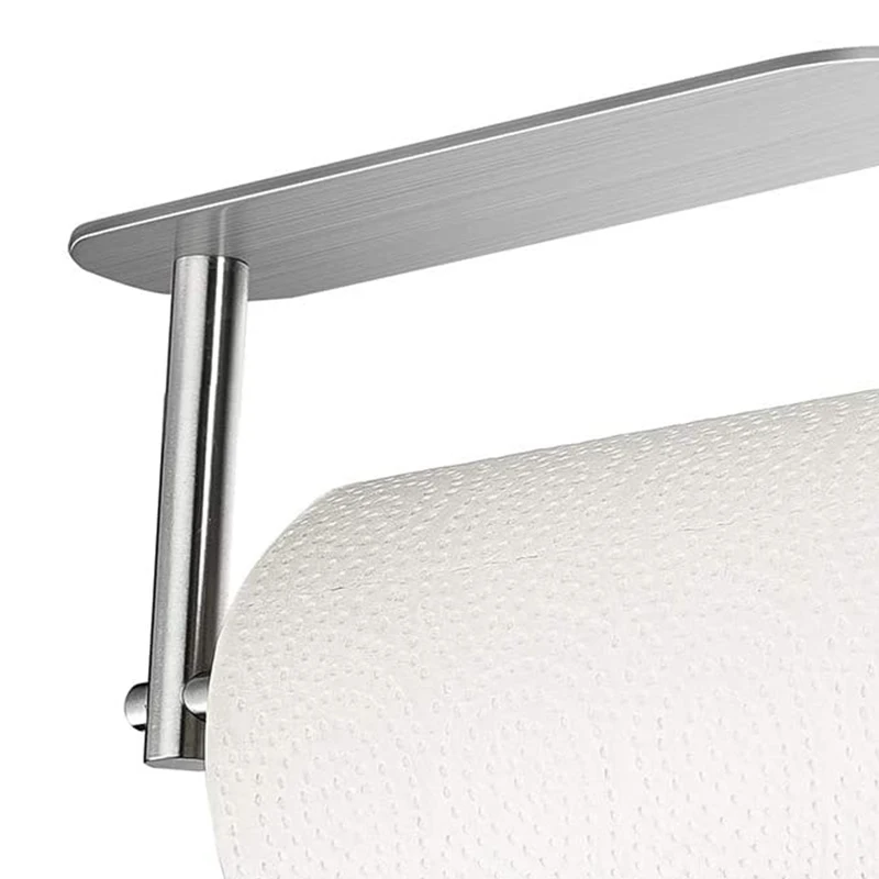 

New Punch-Free 304 Stainless Steel Paper Towel Rack Under Cabinet /Paper Towel Rack for Wall Hanging