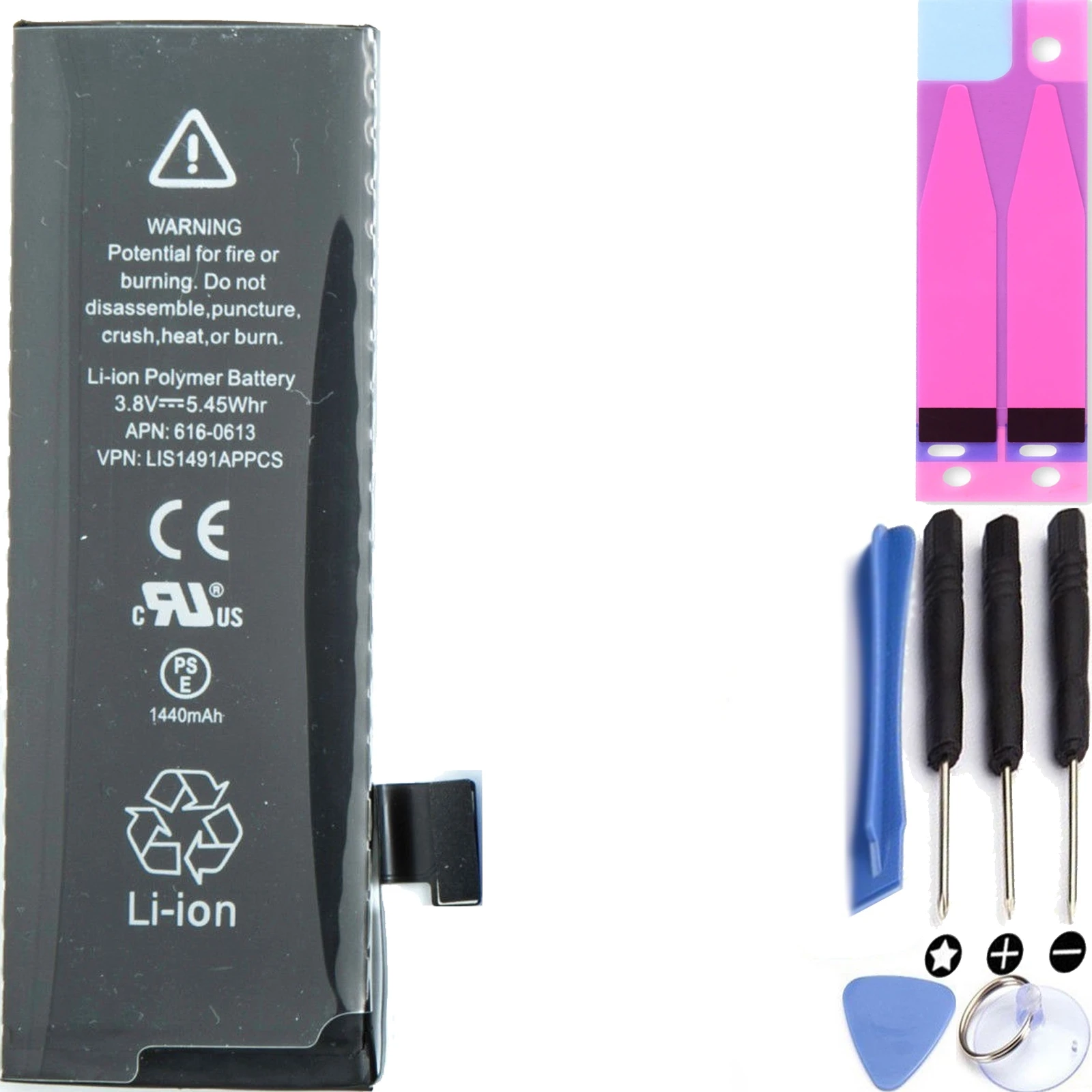 

Battery for iPhone 5, 3.82V 1440Mah-Original capacity-zero cycles