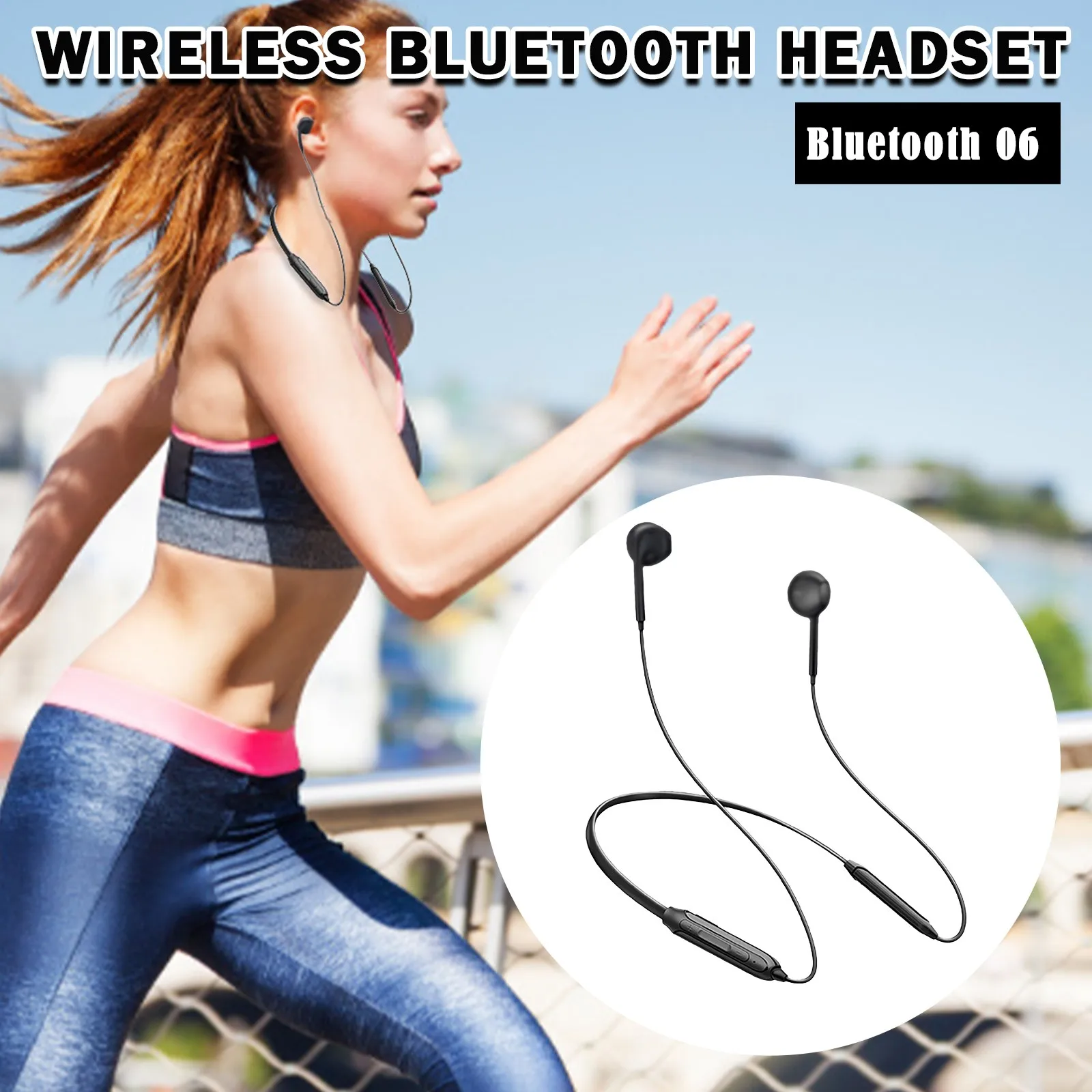 Спортивная Bluetooth-гарнитура Стереонаушники с шейным ободом TWS Bluetooth-наушники Для