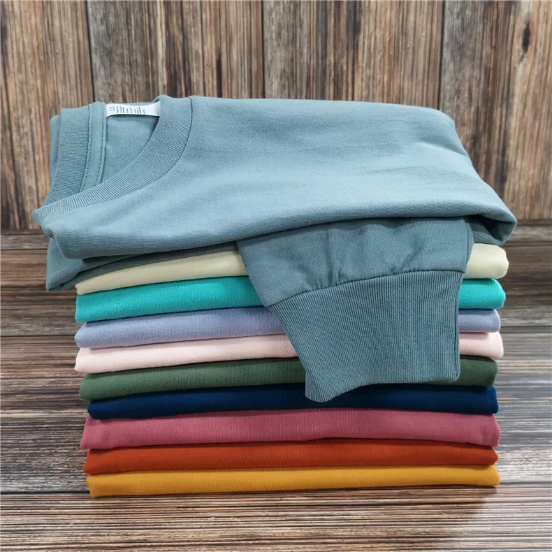 Kaufen Großhandel 30 Teile/los Langarm Baumwolle T-shirts Männer Kleidung Oversize T Shirts Schwarz Orange Sommer Streetwear Mann Tops SC0004