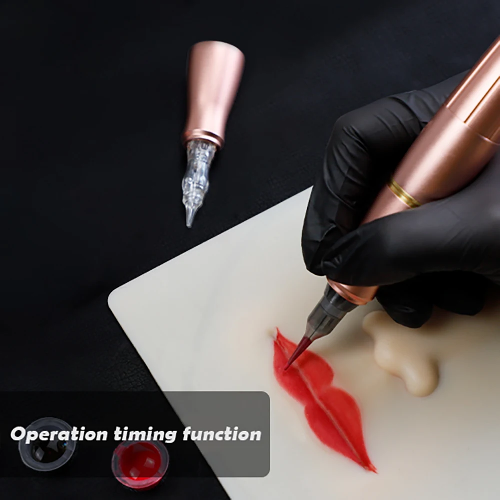 BMX розовая пму машина ручка роторная тату с иглами Перманентный макияж для Miroblading