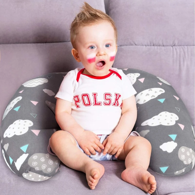 

2 Pcs Baby Infants Feeding Pillowcase U Shaped Cushion Breastfeeding Nursing Pillow Cover