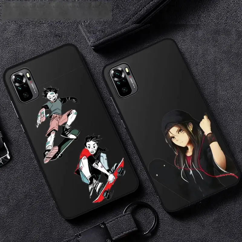 

Skateboard cartoon girl Phone Case For Xiaomi Mi Redmi Note 8T 9T 9S 9A 10 7 8 9 Lite pro