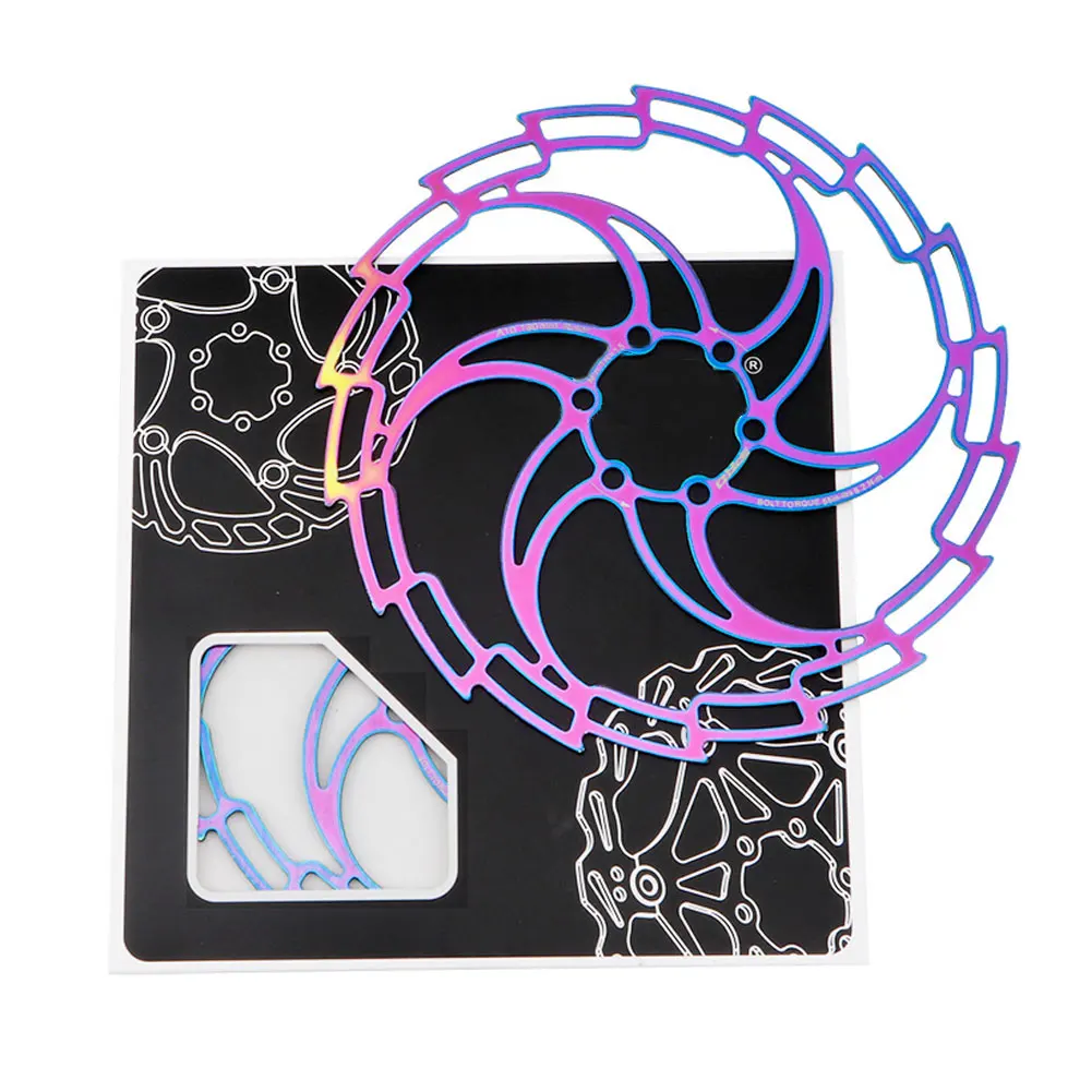 

Bicycle Disc 160/180/203 Colorful Mountain Bike Hollow Ultralight Disc Six Nail Brake Pad High Quality High Recommend