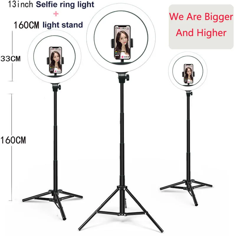 13 дюймов 33 см видео светильник затемнения светодиодный селфи кольцо USB лампа