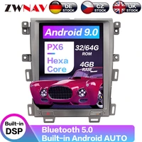 android 9 464gb tesla style car gps navigation for ford edge 2007 2014 carplay head unit multimedia player radio stereo car gps