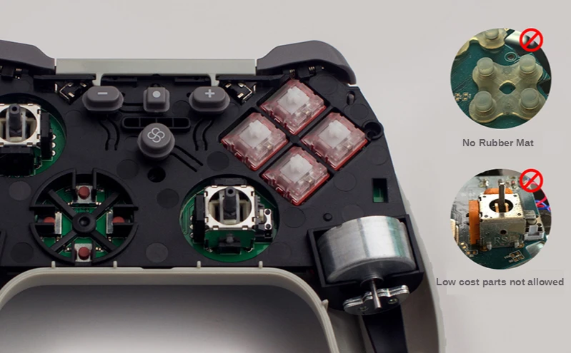 Беспроводной игровой Bluetooth профессиональный контроллер красный переключатель