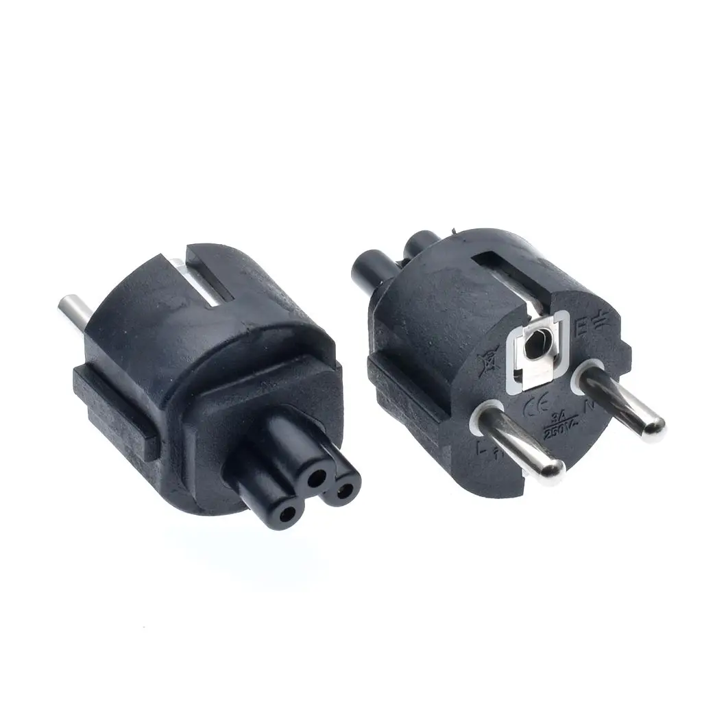 Адаптер кабельного штекера европейского стандарта CEE7 штепсельная вилка для IEC320