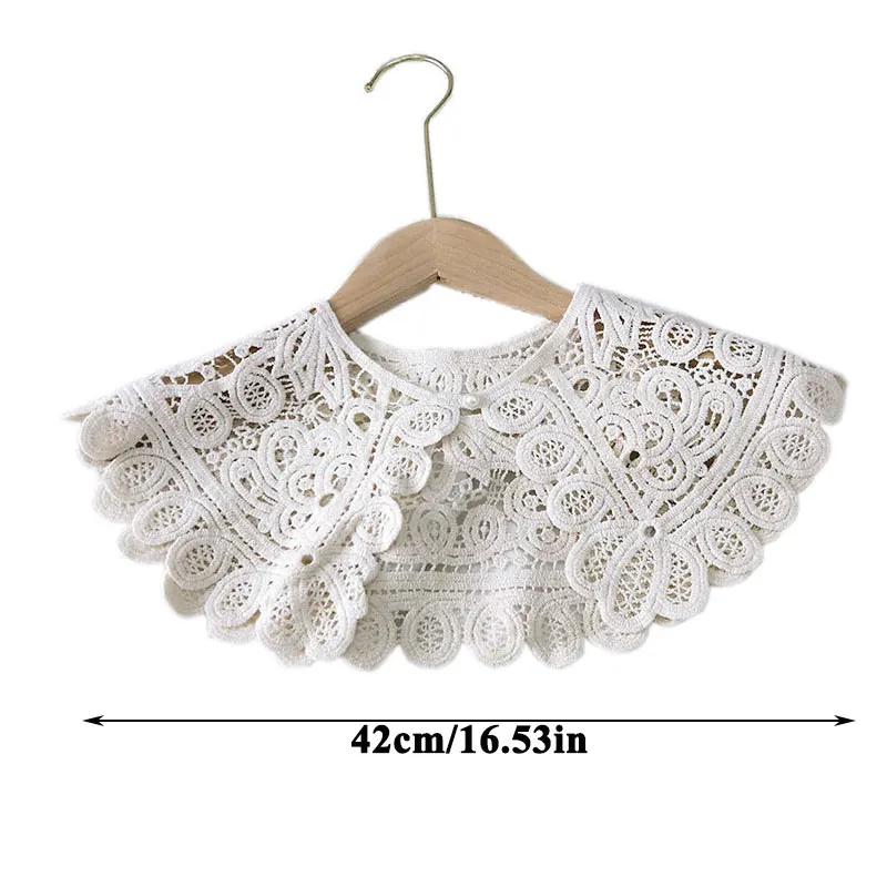 

New Fake Collars O-Neck Doll False Collar Female Shirt Collares Detachable Half Shirt Lapel Lace Collar Women Blouse Decoration