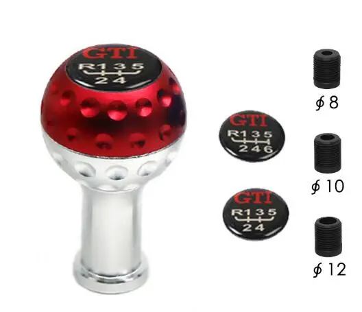 5 6 скоростей алюминиевая ручка переключения передач с 8 10 12 мм адаптеры