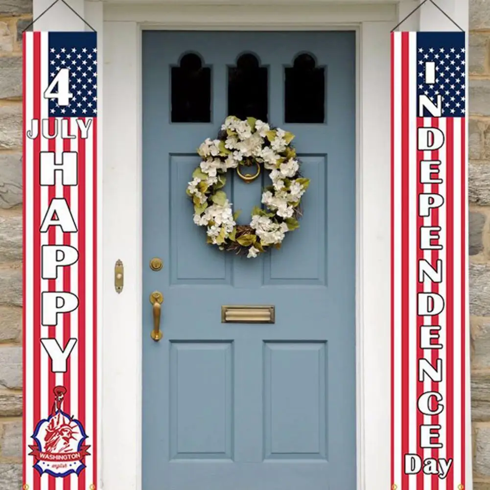 День Независимости дверной баннер приятный тонкой флаг подарок украшения стены