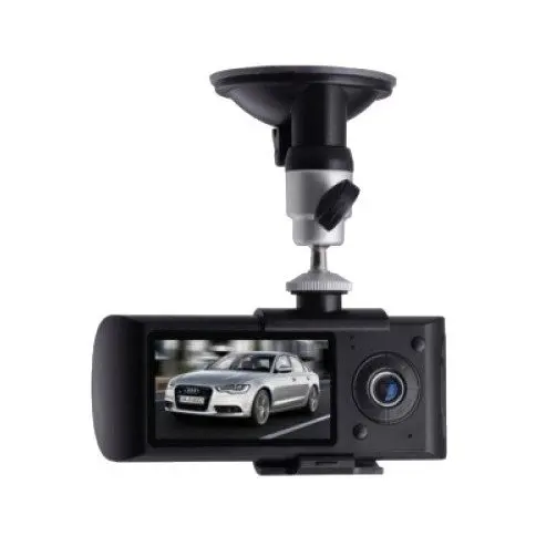 Автомобильный видеорегистратор Eplutus DVR-R300 с двойной 2 камерой GPS и G-сенсором 140