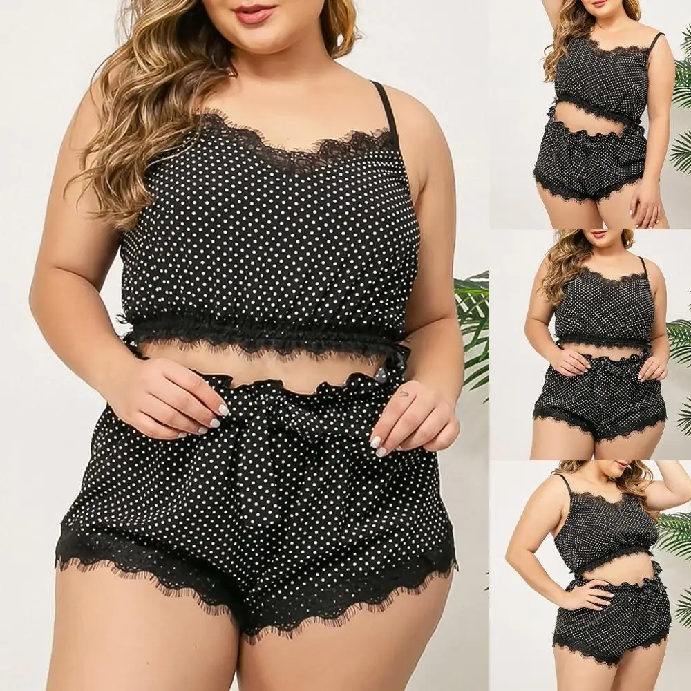 

New Sexy Lace Lingerie Silk Underwear Sleepwear Nightdress Pajamas Satin Dot Lace Nightdress Large Size Costumes Sleepwear *P