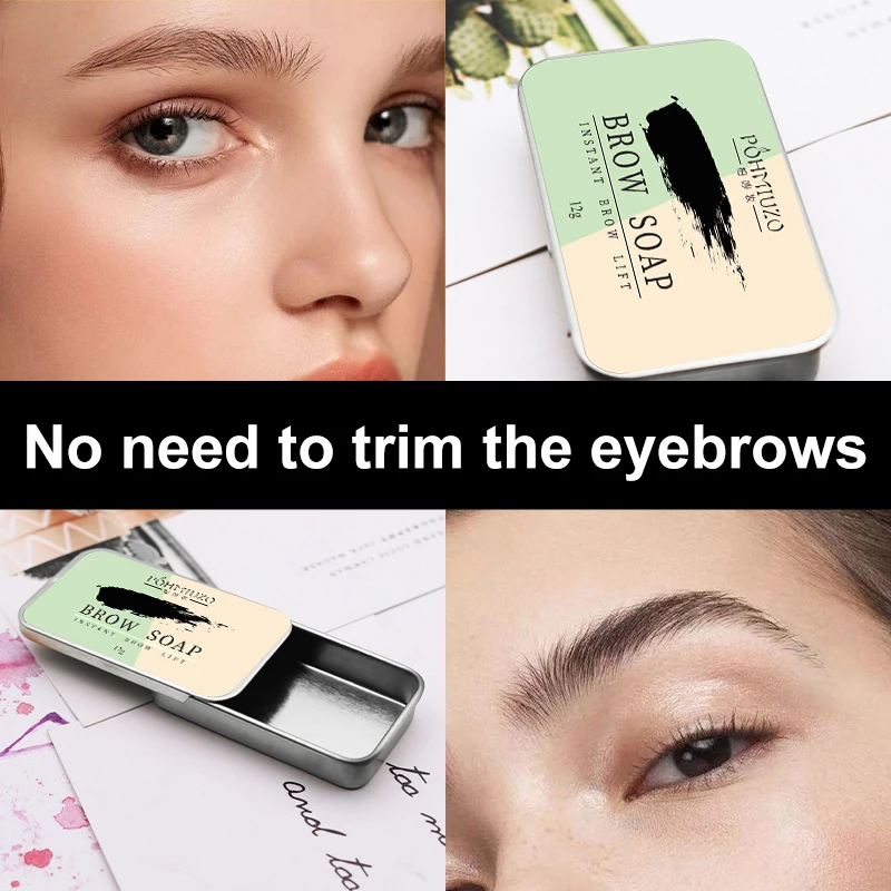 

12g Eyebrow Styling Soap Eyebrow Cream Natural Long Lasting 3D Excellent Stereotypes Cosmetics Female Makeup Cosmetics TSLM2