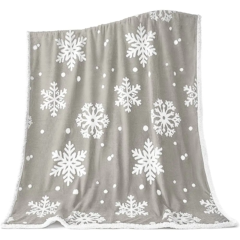 

My Gnomes Christmas Santa Fleece Blanket, Soft, Comfortable and Warm Sherpa Fleece Fabric with Nice Printing, Suitable