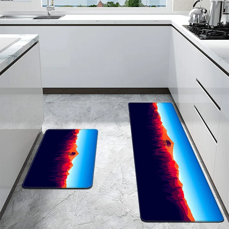 

Deep Forest Firewatch Kitchen Carpet Large Size Living Room Rug 40x120cm House Entrance Door Mats Bed Room Bathroom Carpets