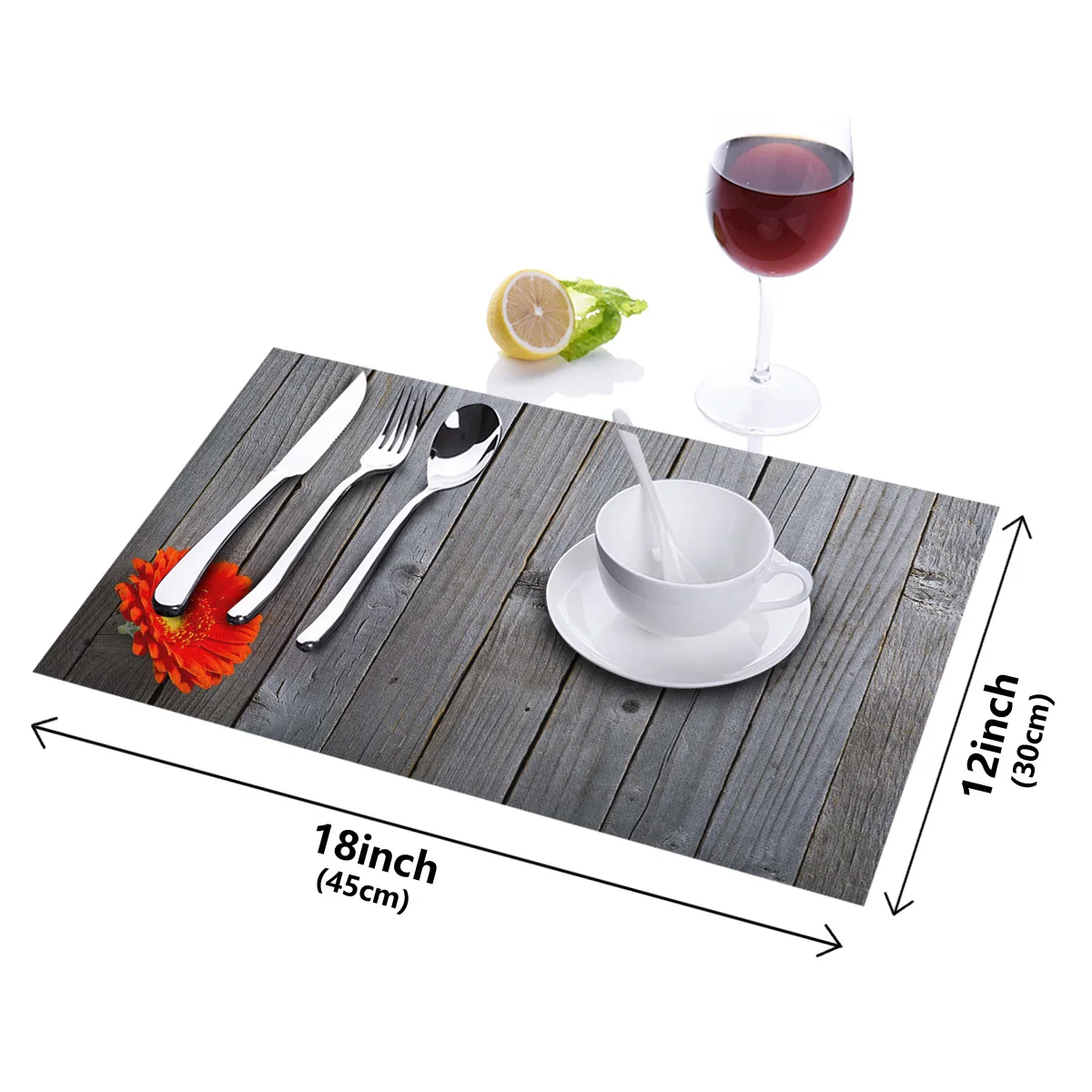 Набор 4/6 столовых приборов для обеденного стола Африканский красный коврик с