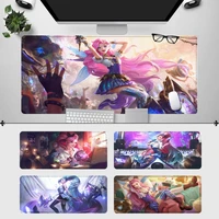 promotion league of legends seraphine gaming mouse pad laptop pc computer mause pad desk mat for big gaming mouse mat for lol