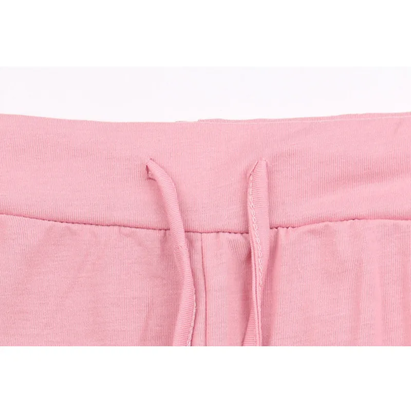 

Spring 2 Peice Set Women Elegant Pants Sets Female Casual Outfits Jogger Two Piece Set Korean Sports Suit Black Cotton Tracksuit