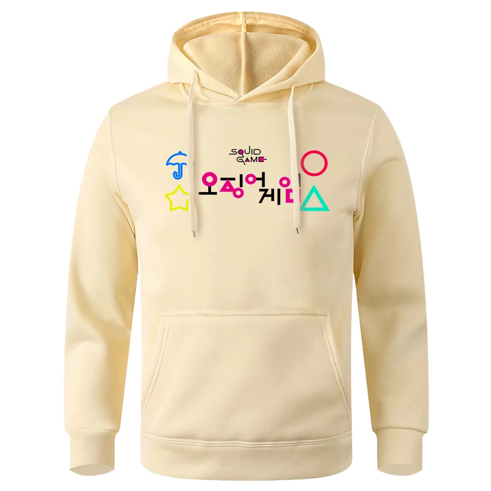 

Популярная Осенняя Женская толстовка с графическим принтом игра кальмар игра сахар пирог корейский модный топ уютная дышащая флисовая жен...