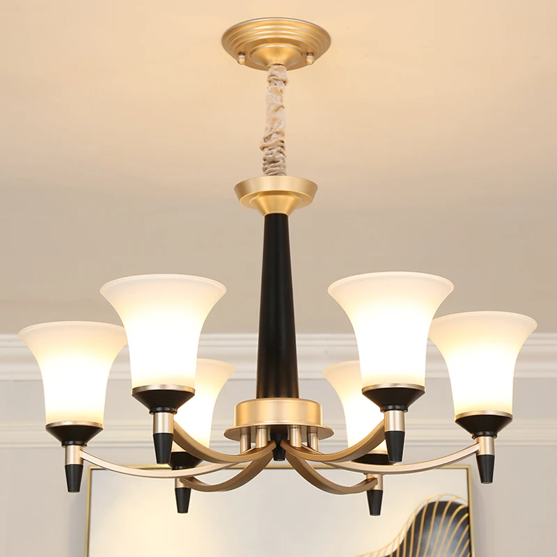 Американская люстра освещение гостиная лампа железные люстры потолочные