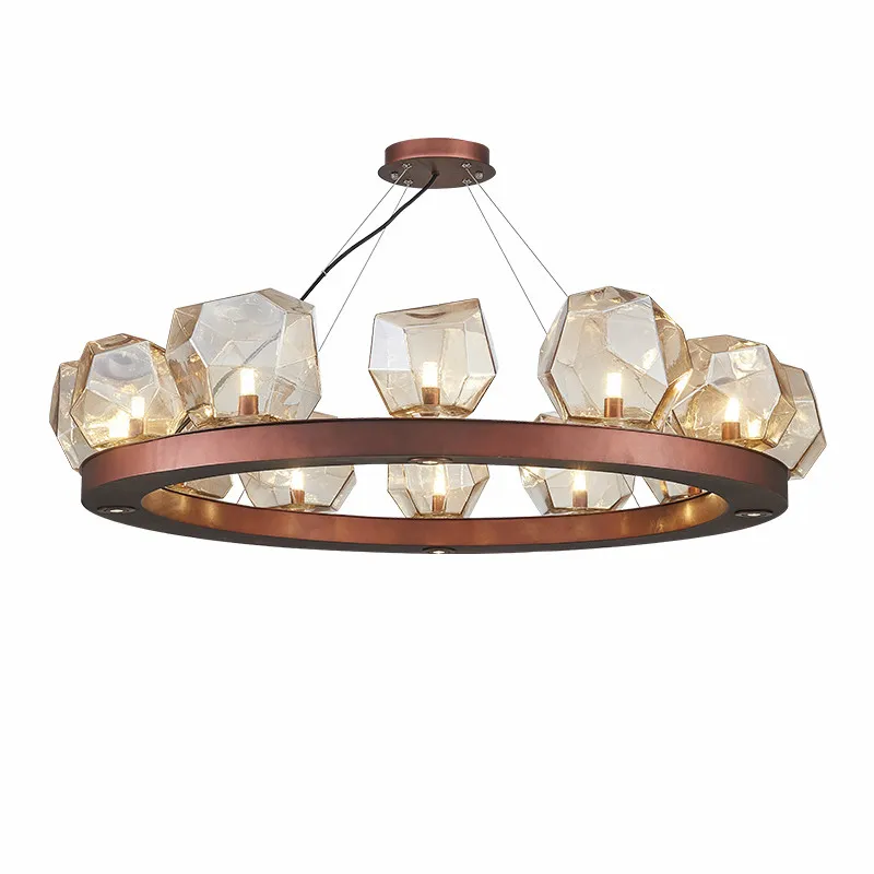 Черные металлические подвесные светодиодные светильники G9 в стиле ретро Лофт с