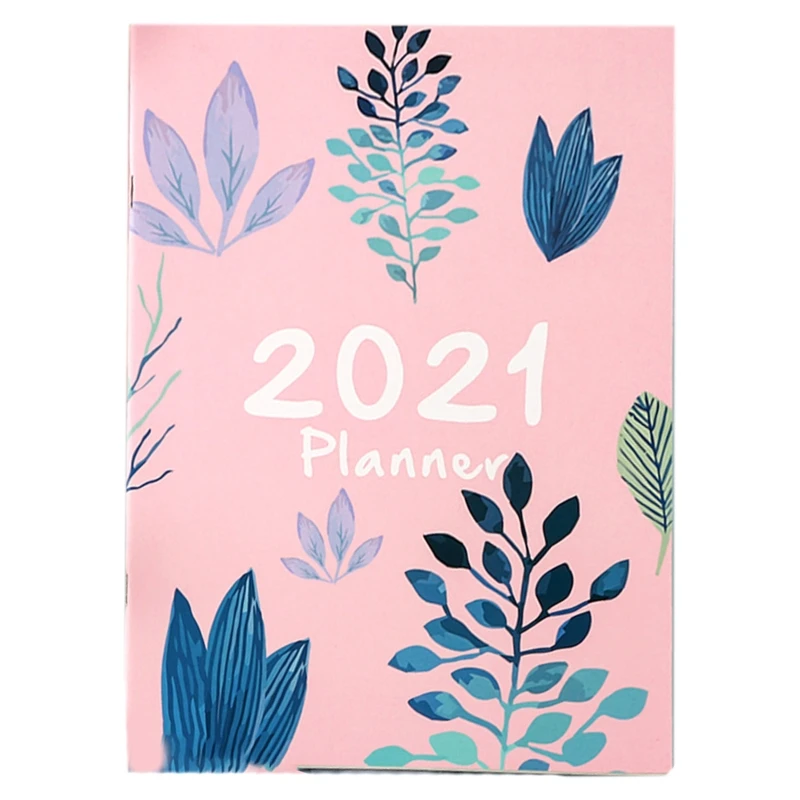 

2021 Agenda Planner Organizer A4 Notebook Journal Monthly Daily Planner School 090F