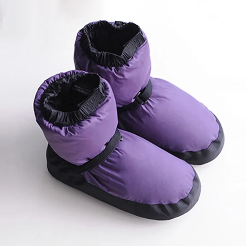

Ladies Black Purple Ballet Point Warm Shoes Ballet Castle Flo Ballet Dance Warm Boot Fit for 22.5cm to 26.5cm Dance Warm-up Boot