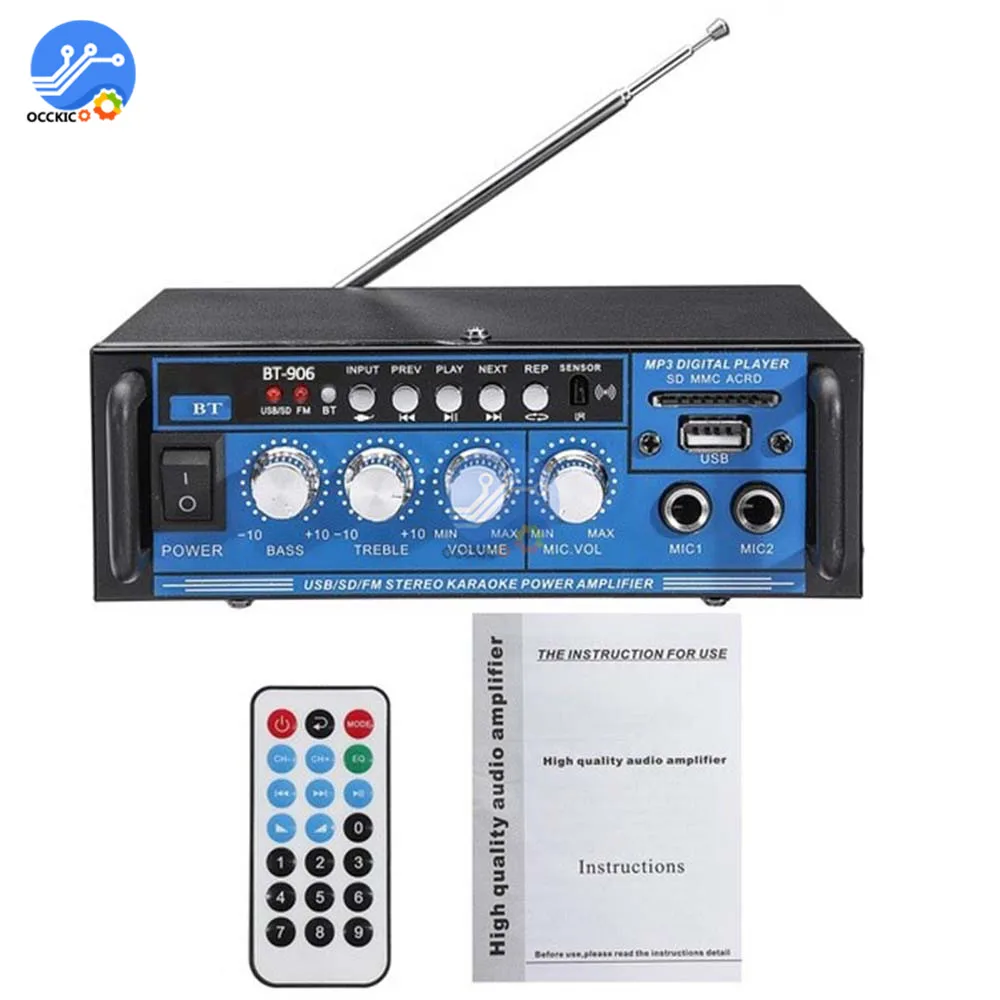 800W Bluetooth усилитель 2CH 400W + цифровой аудио Мощность AMP дома Театр звук Системы Hi Fi