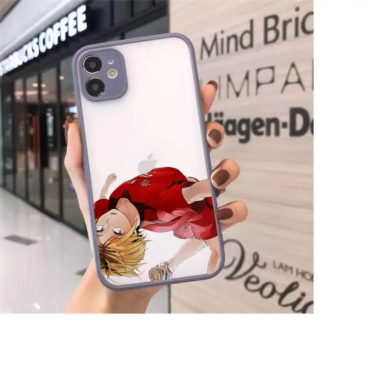 

Kenma Kozume of Haikyuu anime Phone Cases matte transparent For iphone 7 8 11 12 plus mini x xs xr pro max cover