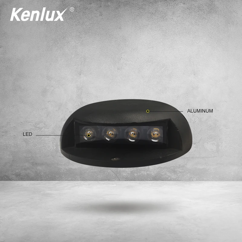 Kenlux AC85 265V светодиодный наземный свет 2 Вт 3 4 Вт|Светодиодные вкапываемые