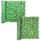 Искусственные листья, рулон, защита от УФ-излучения, защита конфиденциальности, озеленение стен, садовый забор, Балконный экран