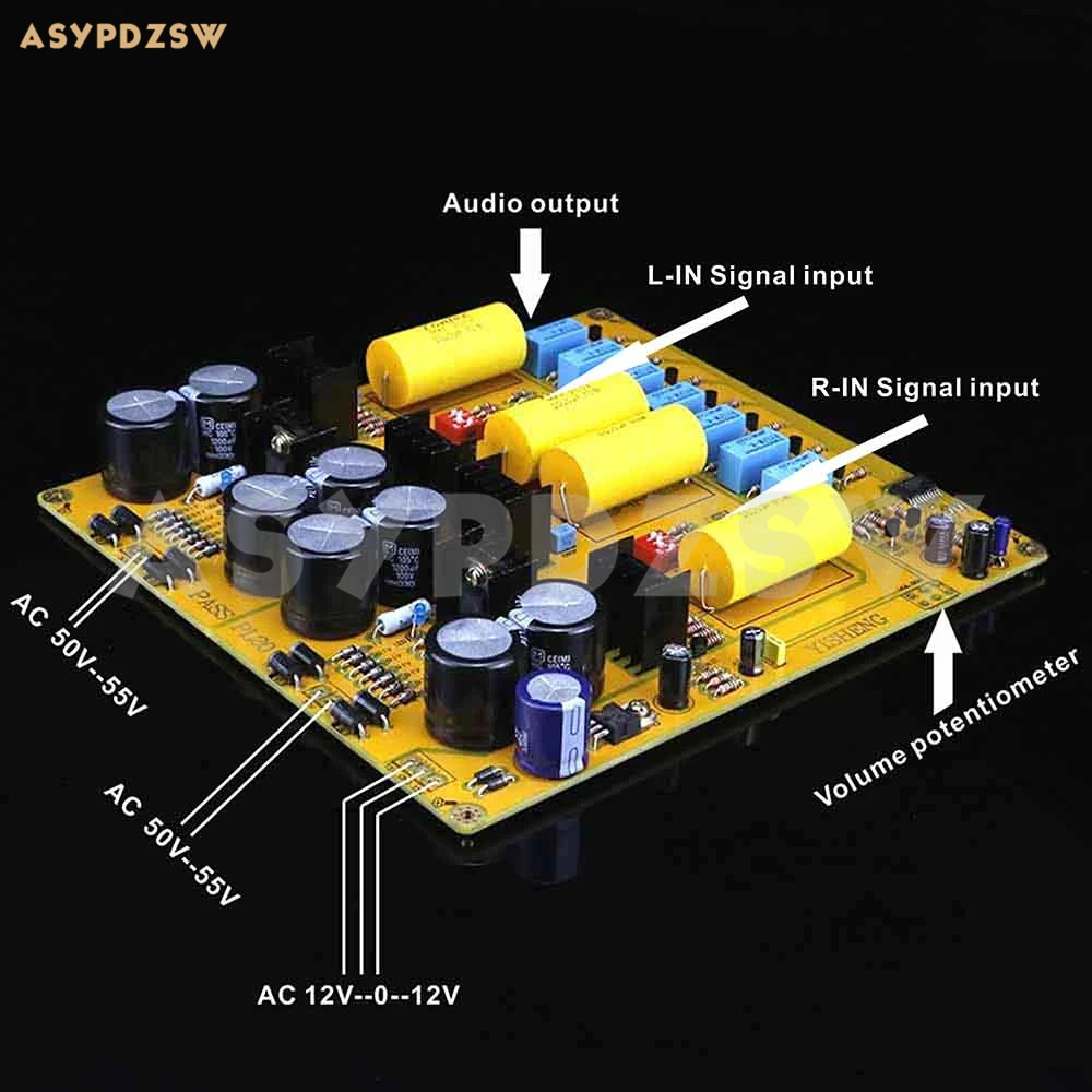 PASS PL20 2 0 стерео односторонний Предварительный усилитель MOSFET класса A PCB/готовая