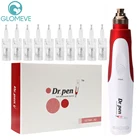 Bayonet Dr Pen N2C Micro Rolling Derma StampTherapy ручка с 10 шт. иглы картриджи вышивка бровей BB GLOW макияж машина
