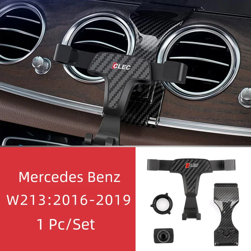 W213(2016-2019) Для Mercedes Benz W205 W213 CLA GLC GLA мерседес держатель для телефона в машину держатель телефона в авто крепление автодержатель для смартфона автомобильный держатель подставка автомобиль попсокет car phone holder - Цвет: W213(2016-2019)