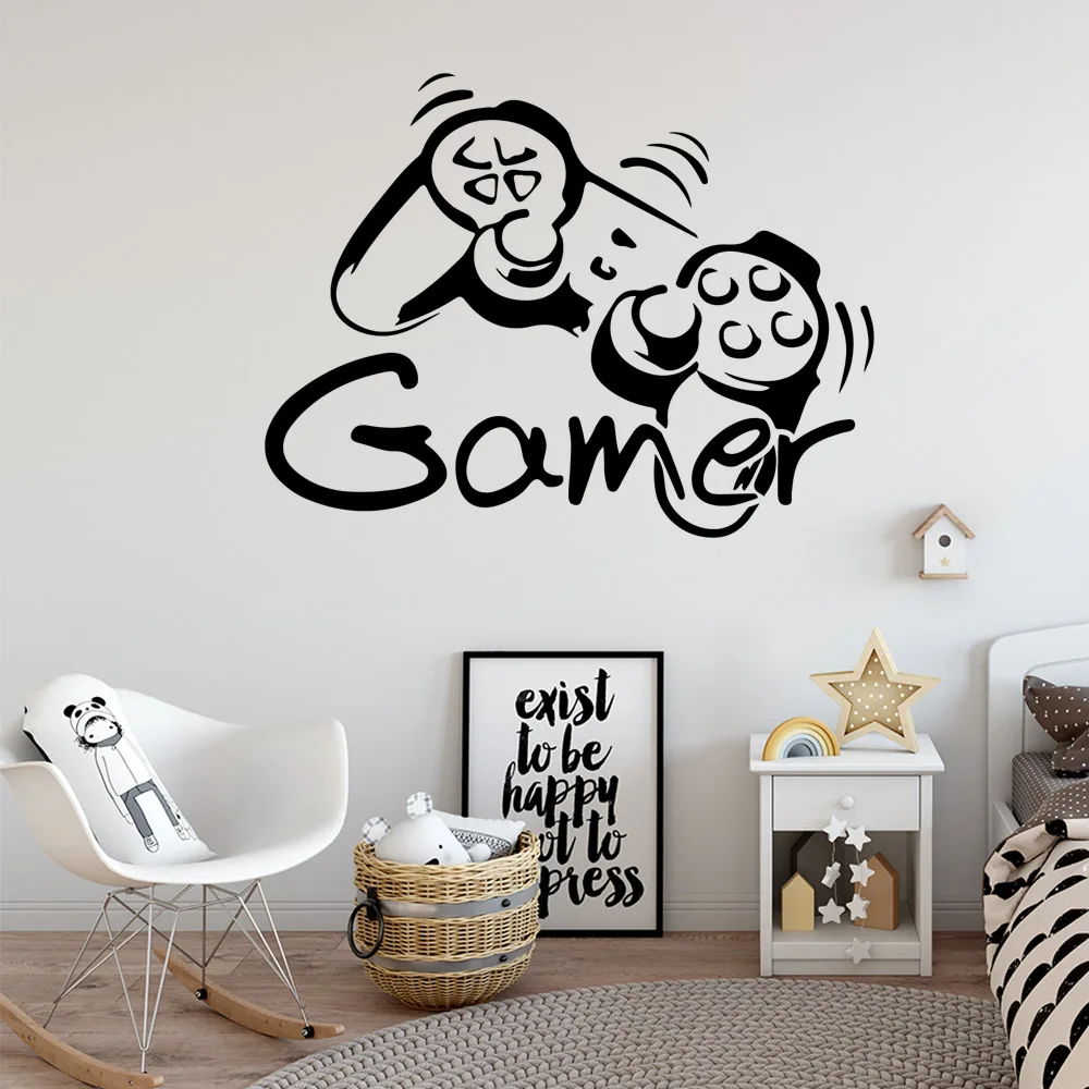 Большая наклейка для геймеров детской комнаты гостиной спальни фоновая