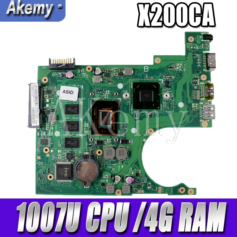 

X200CA материнская плата 1007U CPU 4G RAM для For Asus X200 X200C X200CA материнская плата для ноутбука X200CA материнская плата X200CA материнская плата Тест ok