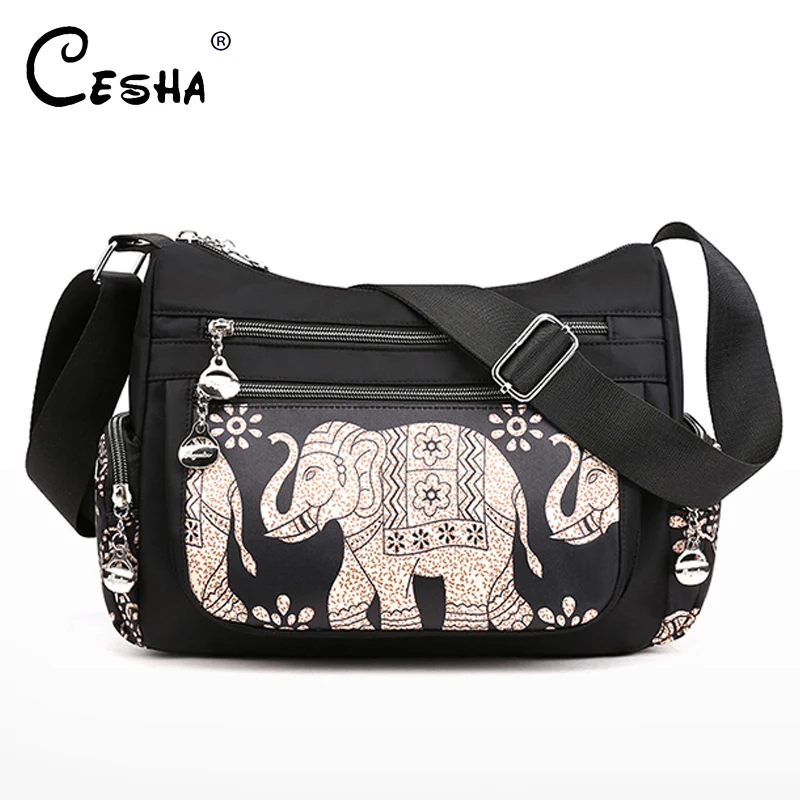 Модная женская сумка с мультипликационным принтом Высококачественная прочная