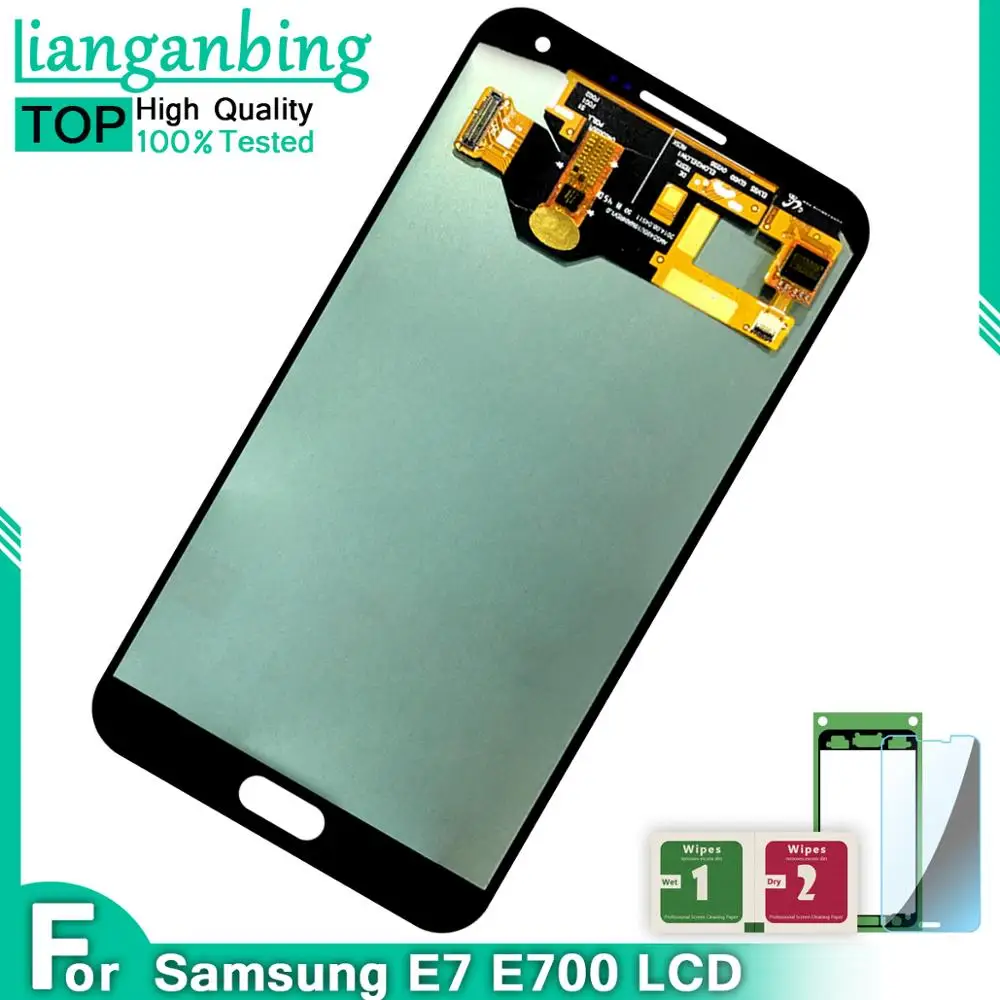 ЖК-дисплей Super AMOLED E7 E700 E700F E7000 E70 100% протестированный рабочий сенсорный экран в